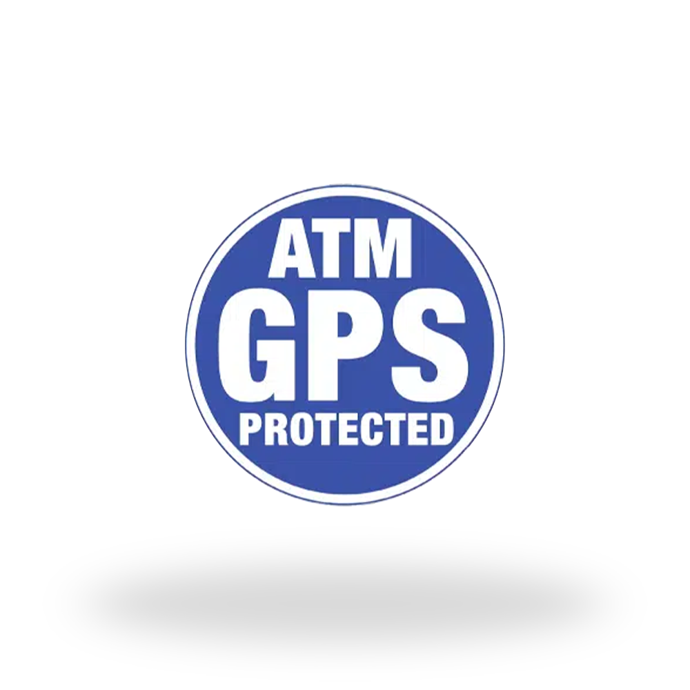 ATM GPS Protected Decal